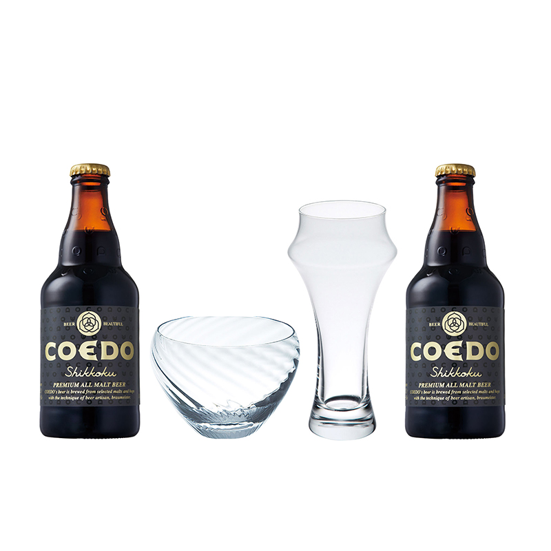 ザ・ビアー：漆黒ビール 2本＋nido＋アルコグラス 飲みくらべセット GIFT